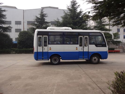 چین 6.6 Meter Inter City Buses Public Transport Vehicle With Two Folding Passenger Door تامین کننده