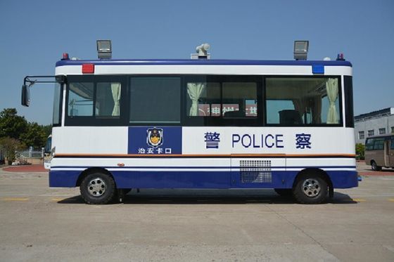 چین 25 Km / H Mobile Police Command Vehicles Service Station 3G Wireless Transmission تامین کننده