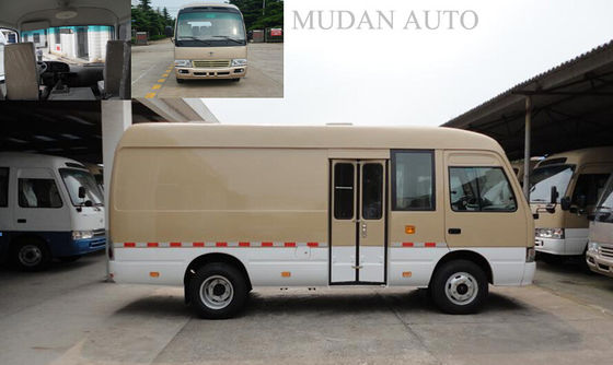 چین Hydraulic Brake Transport Minivan Diesel Coaster Vehicle With 65L Fuel Tank تامین کننده
