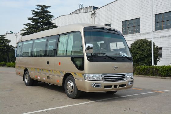 چین Blue 2x1 Seat Arrangement Coaster Minibus / Diesel Minibus Long Distance Transport تامین کننده