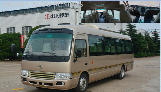 چین 7.5 متری Coaster دیزل مینی بوس، مدارس شهر اتوبوس 2982cc جابجایی تامین کننده