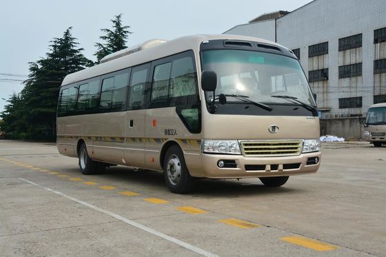چین 7M Toyota Coaster Mini Bus Front Cummins Engine Euro 3 Semi - Integral Body تامین کننده